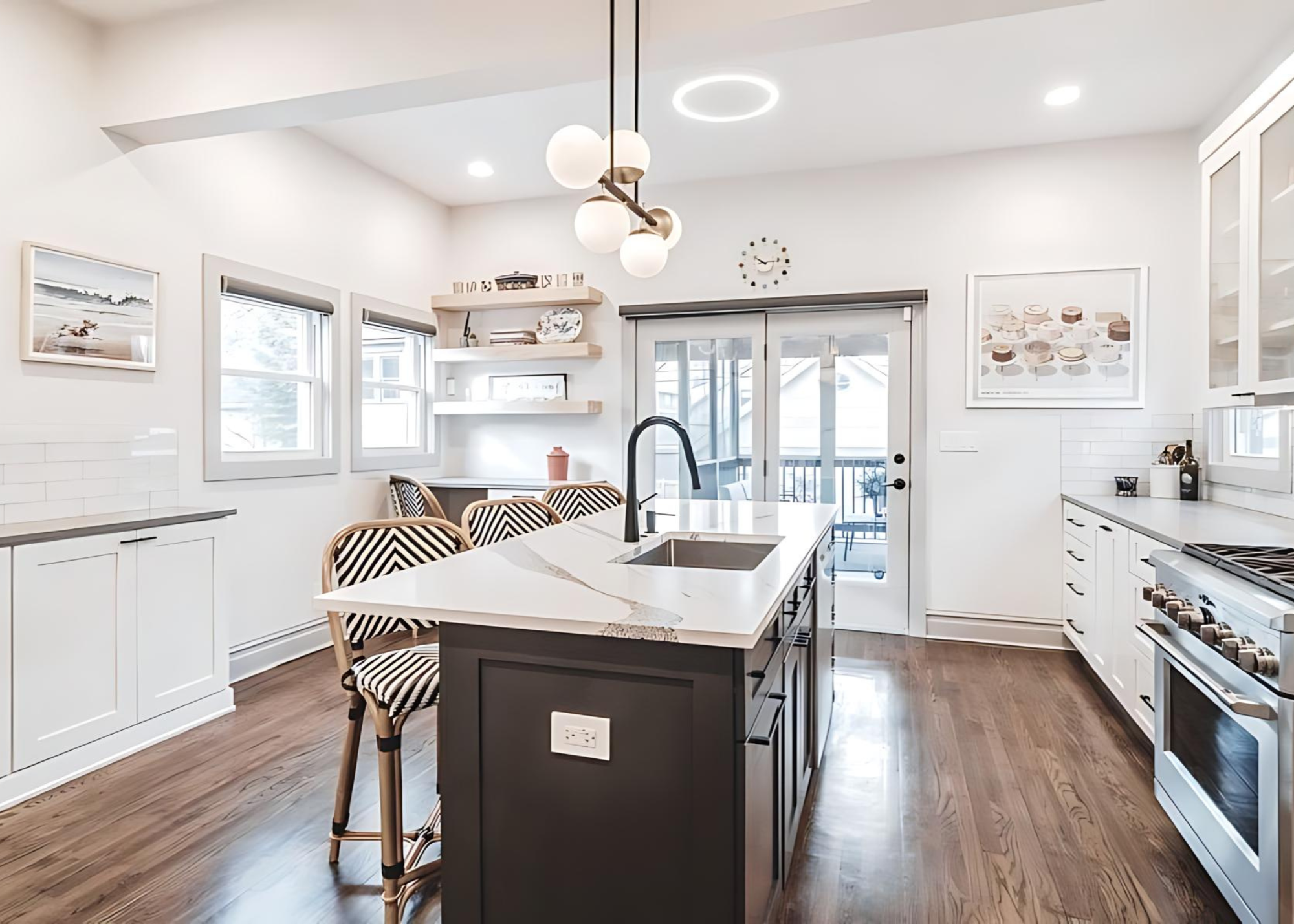 painted shaker cabinets by BradleyBuilt